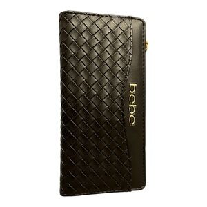 Bebe Black Textured Wallet
